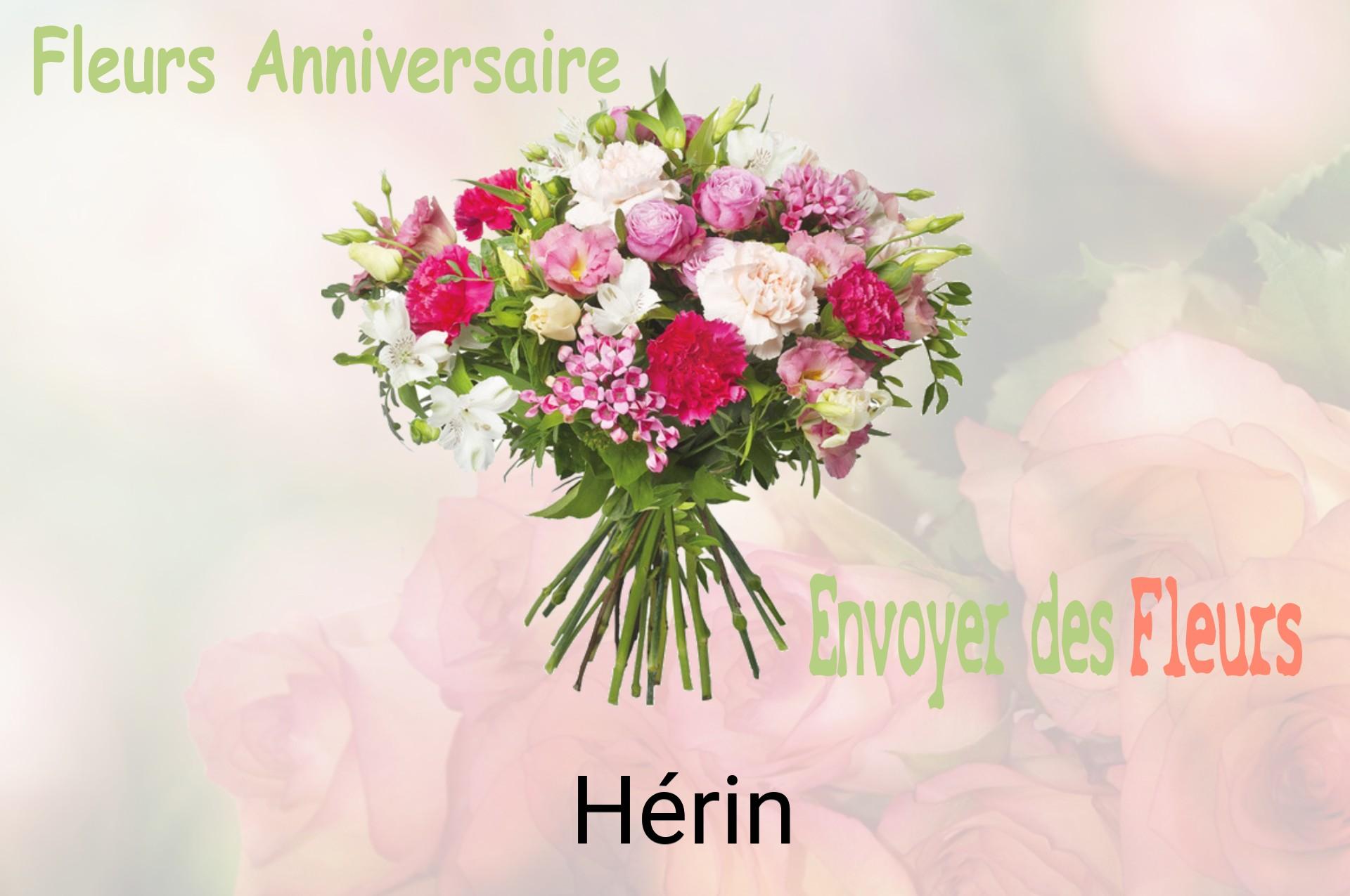 Bouquet de fleurs d’anniversaire livré à Hérin